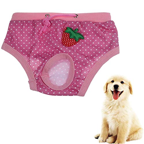 Hundewindeln FüR HüNdinnen Inkontinenz Hundewindeln RüDe Hundesaison Hose groß Hundehosen Hundewindeln Weibliches Medium Hund Windel männlich pink,40 von Shulishishop