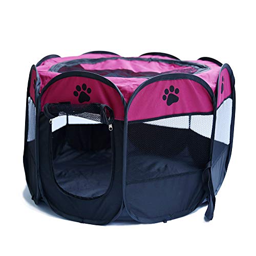 Katzen laufstall welpenlaufstall Indoor Rabbit Pen Meerschweinchen Indoor Run Tierspielstift Laufstall für Hunde Laufstall für Welpen Rose&red von Shulishishop