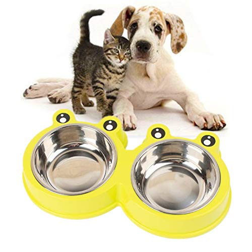 Katzennapf Futternapf Katze Welpenschalen klein Hundeschalen Und -schüsseln Flache Katze Schüssel Futternäpfe Für Hunde Katzen-Hundetrinknapf Green,Small von Shulishishop