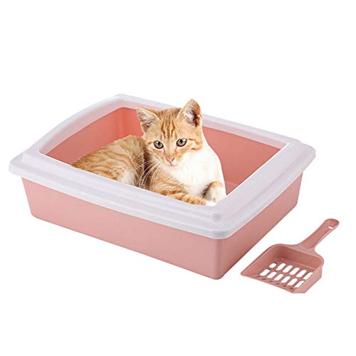 Katzentoilette Katzentoilette Offen Kätzchen Zubehör Kaninchen Toilette Katzentoilette Katzenstreutablett klein Anti-Splash-Bettpfanne pink Katzentoilette Katzentoilette Offen Kätzchen Zubehör Kaninchen Toilette Katzentoilette Katzenstreutablett klein Anti-Splash-Bettpfanne pink von Shulishishop