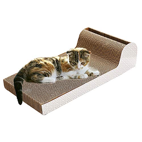 Kratzbrett Katze Groß Katzenkratzbrett Katzenpfosten Kratzbäume für Erwachsene Katzen Cat Sofa Beschützer Pappkatzenkratzer Katzenkratzbäume von Shulishishop