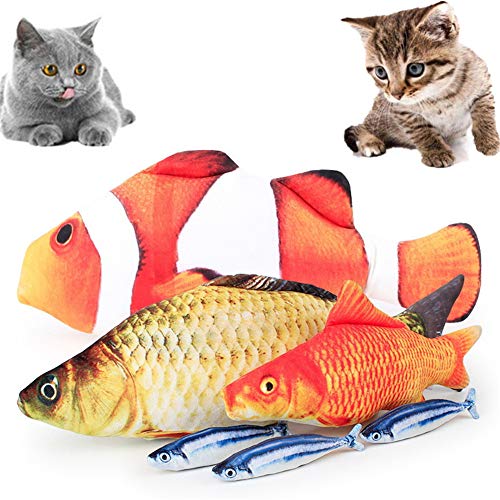 Shulishishop Fisch Katzenspielzeug Cat Toy Katzenfeder Spielzeug Katzenminze Fisch Interaktives Katzenspielzeug Katze Ballspielzeug Katzenminze Spielzeug b,40cm Shulishishop Fisch Katzenspielzeug Cat Toy Katzenfeder Spielzeug Katzenminze Fisch Interaktives Katzenspielzeug Katze Ballspielzeug Katzenminze Spielzeug b,40cm von Shulishishop
