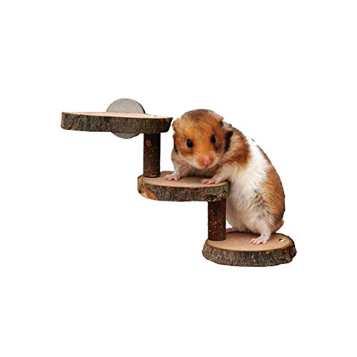Shulishishop Hasen Spielzeug Hamster Spielzeug für den käfig Hamster käfig Holz Hamster Spielzeug Kaninchen Spielzeug Hamster Guinea Pig Spielzeug 17cm von Shulishishop