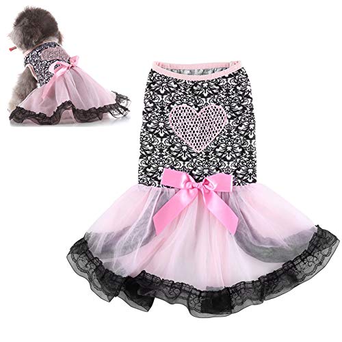 Shulishishop Haustierkleid hundekleid Hundekleidung Katzenkleidung Prinzessin Hundekleid Hundekleidung für kleine Hunde Hundekleid für den Sommer 4,xs von Shulishishop
