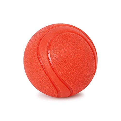 Shulishishop Hunde Kauspielzeug Haustier Ball Spielzeug Interaktiver Ball Hundetraining Bälle Molares Hundespielzeug Weiche Kauspielzeuge Gummiball red,4.8cm von Shulishishop
