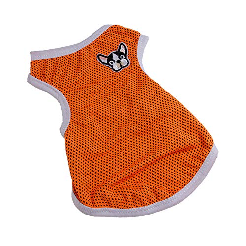 Shulishishop Hunde Mantel Sommer hundekleidung Sommer Katze Kleidung Haustiere Hundekleidung für den Sommer Kätzchen Kleidung Bequeme Haustierkleidung orange,xs von Shulishishop