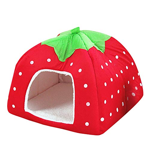 Shulishishop Hundehöhle Kleine Hunde Hundehaus Für Drinnen Haustiernest Hund Schlafsofa Günstige Hundebetten Tierarztbett Für Hunde Kätzchenbett red,xs von Shulishishop
