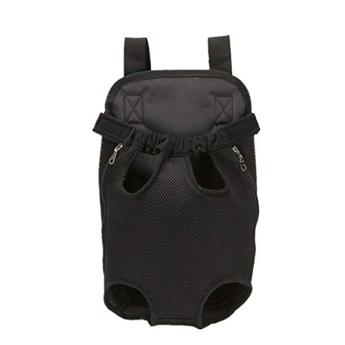 Shulishishop Hundetasche Für Kleine Hunde Hundetragetasche Haustier Rucksack Hunderucksackträger Hundereisetasche Pet Travel Carrier Hundereiseträger Black,m von Shulishishop