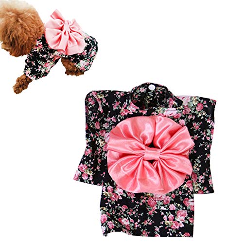 Shulishishop Katzenkleid Haustierkleid Hundekleidung Hundekleid für große Hunde Rock für kleinen Hund Haustier Party Kleid Süßes Welpenhochzeitskleid Black,l von Shulishishop