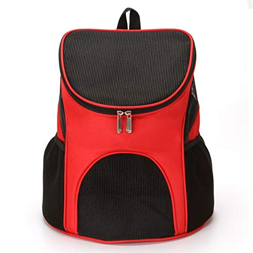 Shulishishop Katzenrucksack Hundetragetasche Kleiner Hundeträger Welpenträger Hundeträger Handtasche Tragbarer Haustierträger Haustierträger für Hunde red von Shulishishop