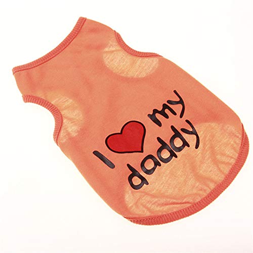 Shulishishop Sommer Hunde Klamotten Hunde Mantel Sommer Kleidung für Hunde Kätzchen Kleidung Hundemantel Hundekleidung für den Sommer orange,m von Shulishishop