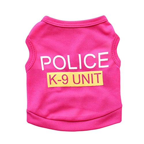 Shulishishop Sommer Hunde Klamotten Hunde Mantel Sommer Welpenkleidung Hundekleidung für kleine Hunde Hundekleidung für den Sommer Kätzchen Kleidung Rose red,l von Shulishishop