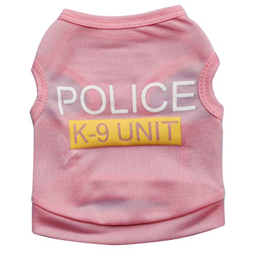 Shulishishop Sommer Hunde Klamotten Hunde Mantel Sommer Welpenkleidung Hundekleidung für kleine Hunde Hundekleidung für den Sommer Kätzchen Kleidung pink,xs von Shulishishop