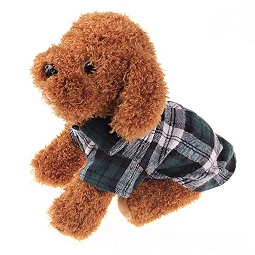 Shulishishop Sommer Hunde Klamotten Hunde Mantel Sommer Welpenkleidung Katze Kleidung Haustiere Kleidung für Hunde Französische Bulldogge Kleidung Green,xs von Shulishishop