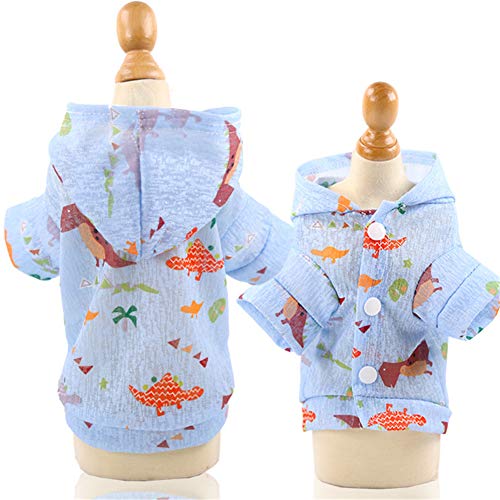 Shulishishop Sommer Hunde Klamotten hundekleidung Sommer Hundekleid Hundemäntel Kätzchen Kleidung Kleidung für Hunde Bequeme Haustierkleidung Hundehoodie 2,s von Shulishishop