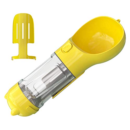 Shulishishop Tragbare Haustier Wasserflasche Wasserflasche Hund Unterwegs Hundegehzubehör Hundereisezubehör Hundetrinkwasserflasche Tragbare Hundewasserflasche A,Yellow von Shulishishop