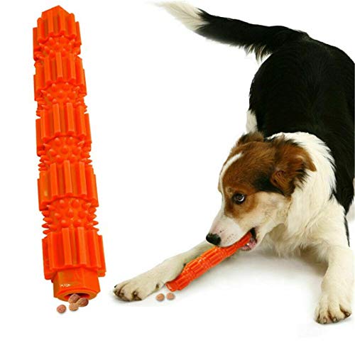 Shulishishop Welpenspielzeug Hund Welpenspielzeug Pet Play Toy Molares Hundespielzeug Unverwüstliches Hundespielzeug für aggressives Kauen Hundesnack-Spender orange,18cm von Shulishishop