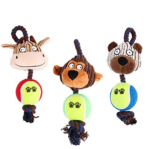 Shulishishop Welpenspielzeug Welpenspielzeug Hund Seil Hundespielzeug Hundespielzeug Seil Welpenspielzeug Ab 8 Wochen Hundekauspielzeug Welpen Kauspielzeug 3pcs von Shulishishop