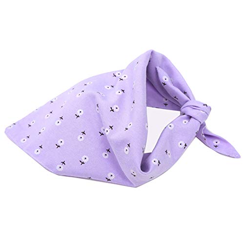 Shulishishop hundehalstuch Halstuch Hund Hundezubehör für kleine Hunde Rotes Kopftuch Haustier Bandana Mohn Hund Bandana Hund Mohn Bandana Purple,m von Shulishishop