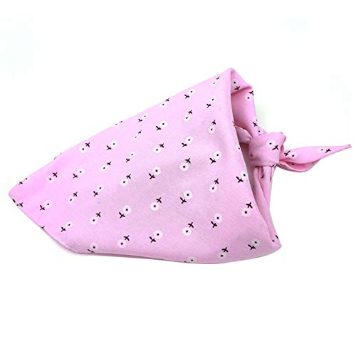 Shulishishop hundehalstuch Halstuch Hund Hundezubehör für kleine Hunde Rotes Kopftuch Haustier Bandana Mohn Hund Bandana Hund Mohn Bandana pink,m von Shulishishop