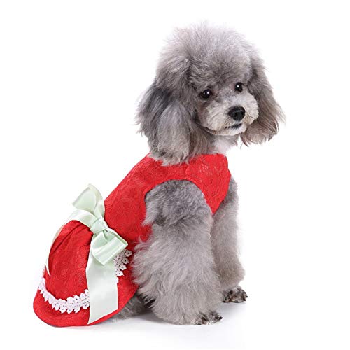 Shulishishop hundekleid Haustierkleid Hundekleid für den Sommer Hundekleid für große Hunde Nette Hundekleider Prinzessin Hundekleid Hundekleidung Welpenkleidung 3,xs von Shulishishop