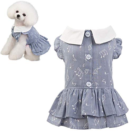 Shulishishop hundekleid Haustierkleid Hundekleid für große Hunde Rock für kleinen Hund Hundekleidung Hundekleidung für kleine Hunde Welpenkleidung xs,Gray von Shulishishop
