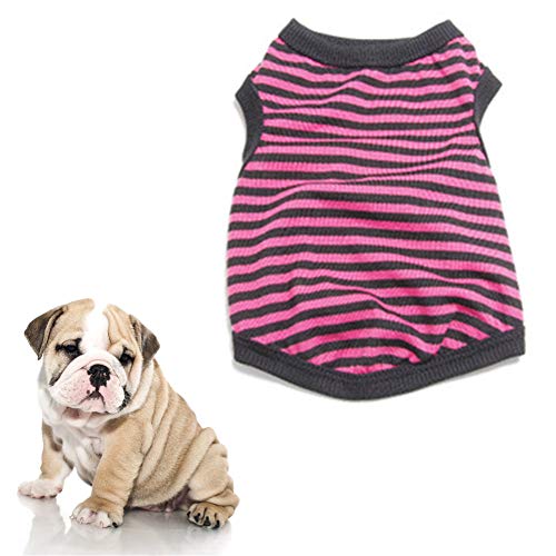 Shulishishop hundekleidung Sommer Sommer Hunde Klamotten Katze Kleidung Haustiere Französische Bulldogge Kleidung Hundemäntel Haustier-Kleidung Kätzchen Kleidung pink,xs von Shulishishop