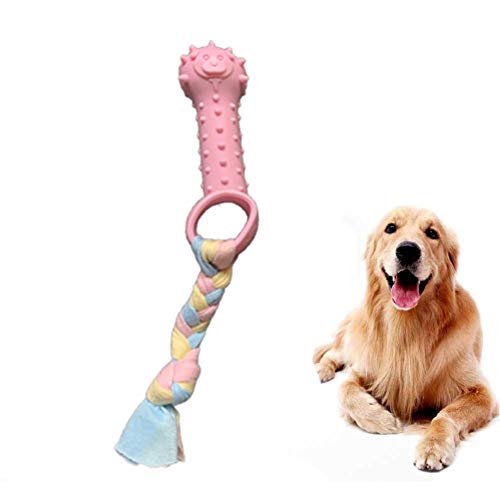 Shulishishop hundespielzeug für kleine Hunde Intelligenz welpenspielzeug Set Hund Hund kaut Lange anhaltende natürliche Hund Spielzeug für langeweile Sleeve,pink von Shulishishop