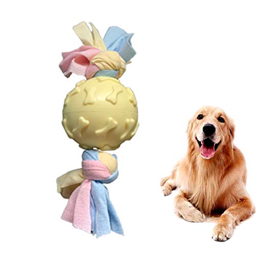 Shulishishop welpenspielzeug Set welpenspielzeug Set Hund Kauen für Hund Welpen kauen Spielzeug Hund kauen Geweih kaut für Hunde Hund kaut bonefootprintball,Yellow von Shulishishop