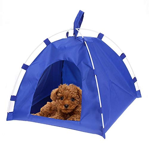 katzenzelt hundezelt Indoor Katzenhaus im Freien Hundezeltbett Hundebett im Freien Hundehaus Innenbett Faltbares Katzenbett Welpenhaus Blue von Shulishishop