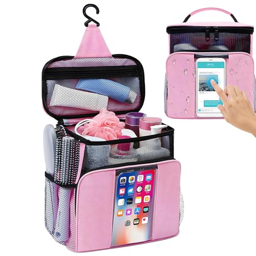 Shunfaji Faltbare Duschtasche Camping Edelstahl 25x22.5x14.5cm wasserdichte Tragbare Reisetasche Für Haustier Fitnessstudio Reisen Und Outdoor-Aktivitäten (A) von Shunfaji