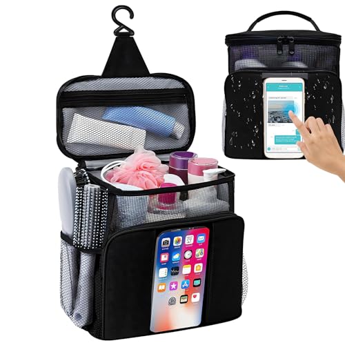 Shunfaji Faltbare Duschtasche Camping Edelstahl 25x22.5x14.5cm wasserdichte Tragbare Reisetasche Für Haustier Fitnessstudio Reisen Und Outdoor-Aktivitäten (B) von Shunfaji
