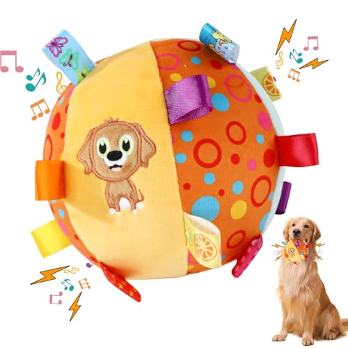 Shunfaji Ostern Hundespielzeug Quietschball 15cm Größe - Robuster Kauspaß Für Große Und Kleine Hunde, Trainingsspielzeug Drinnen Draußen Mit Sicherer Griffstruktur (A) von Shunfaji