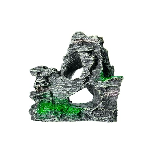 Shurhome Aquarium-Ornamente mit Baumhäusern, Hotel, Aquarien, Ornamente für kleine Fische, zum Spielen und Verstecken von Shurhome
