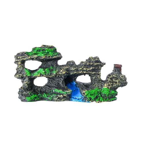 Shurhome Aquarium-Ornamente mit Baumhäusern, Hotel, Aquarien, Ornamente für kleine Fische, zum Spielen und Verstecken von Shurhome