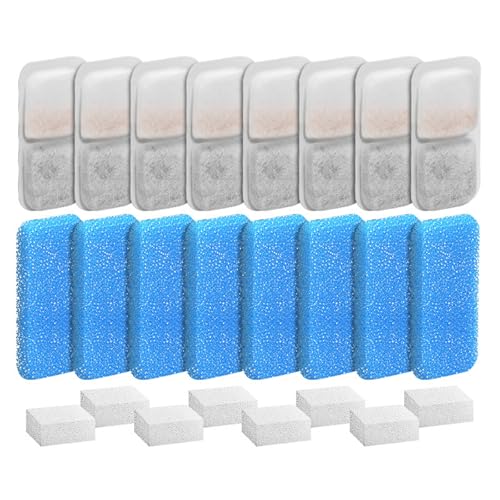 Shurhome Ersatz für Katzen/Hunde Wasserspender fördert besseres Trinken, Packung mit 8/12/16 Filter macht Wasser gesünder Katzen Brunnenfilter Ersatz von Shurhome