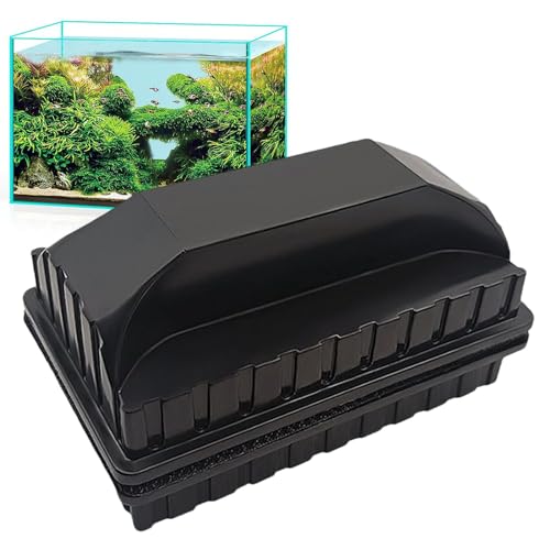 Magnetischer Aquariumschaber, doppelseitiger Kiessauger für Aquarien, magnetische Aquarium-Reinigungsbürste, schwimmender Aquarium-Glasreiniger, Aquarium-Reiniger, Schrubber, Schaber, von Shurzzesj