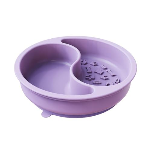 Shurzzesj Futter- und Wassernapf für Haustiere, Futternapf aus Silikon für Haustiere,2-in-1-Futternapf für Katzen mit Saugnapf - Hundeteller für Futter, langsames Füttern, spülmaschinenfest, Shurzzesj Futter- und Wassernapf für Haustiere, Futternapf aus Silikon für Haustiere,2-in-1-Futternapf für Katzen mit Saugnapf - Hundeteller für Futter, langsames Füttern, spülmaschinenfest, von Shurzzesj
