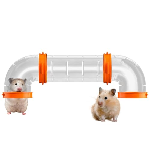 Shurzzesj Hamstertunnel | Kleintiere Pfeifenübung | Hamstertunnel Abenteuer Außenrohr Kreative Verbindung Käfig Zubehör für Haustier Kleintiere von Shurzzesj