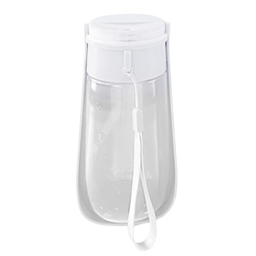 Shurzzesj Hund Wasserflasche Spender | 450ml Faltbare Futterflasche für Hunde | Auslaufsichere Tragbare Hunde Wassernapf, Hund Reisezubehör für Camping von Shurzzesj