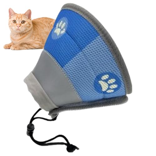 Shurzzesj Hundehalsband – verstellbarer Katzenhalskegel, weich, atmungsaktiv, schützendes Halsband, Katzenhalsband für Kätzchen und Welpen von Shurzzesj