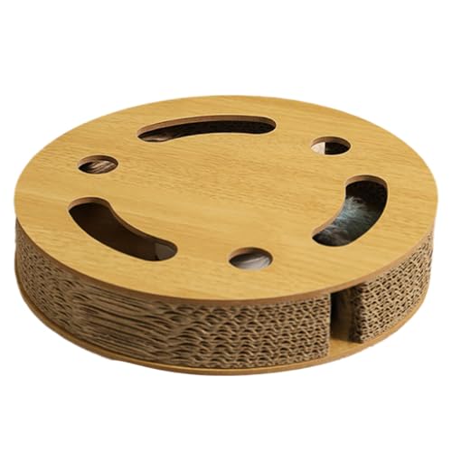 Shurzzesj Katzenkratzer aus Karton, gewellter Kratzbaum – mit elektrischer Feder, Kätzchen-Kratzbox, Möbelschutz, Spielzeug zum Jagen, Schlafen, Spielen und Krallen schleifen Shurzzesj Katzenkratzer aus Karton, gewellter Kratzbaum – mit elektrischer Feder, Kätzchen-Kratzbox, Möbelschutz, Spielzeug zum Jagen, Schlafen, Spielen und Krallen schleifen von Shurzzesj