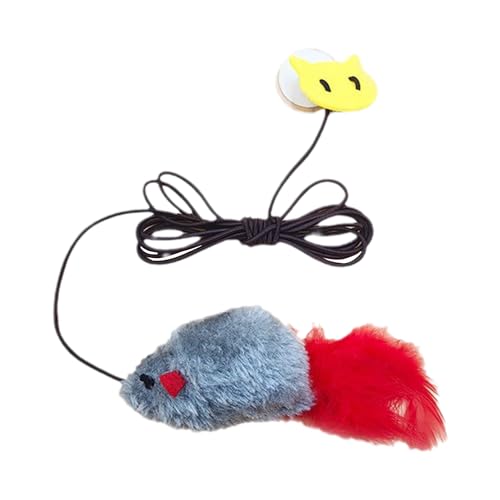 Shurzzesj Katzenspielzeug für Kätzchen, Maus, Katzenschnur, hängbar, elastische Schnur, interaktives Katzenfederspielzeug für Katze, Kätzchen, Übung Shurzzesj Katzenspielzeug für Kätzchen, Maus, Katzenschnur, hängbar, elastische Schnur, interaktives Katzenfederspielzeug für Katze, Kätzchen, Übung von Shurzzesj