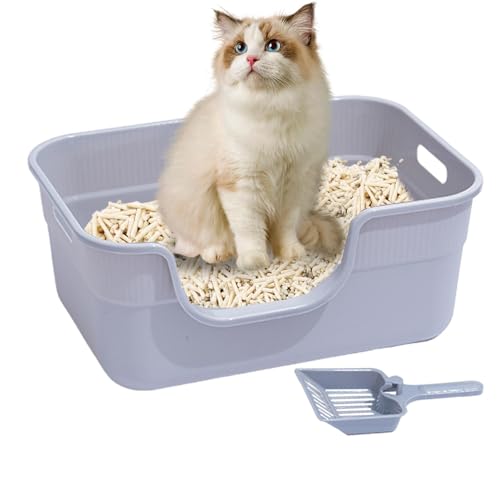 Shurzzesj Katzentoilette, offen, extra tiefe Katzentoilette, Anti-Verschütten, Katzenklo, Katzentoilette, Haustierbedarf für große, kleine Katzen Shurzzesj Katzentoilette, offen, extra tiefe Katzentoilette, Anti-Verschütten, Katzenklo, Katzentoilette, Haustierbedarf für große, kleine Katzen von Shurzzesj