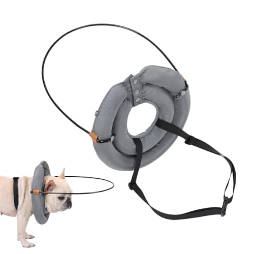Shurzzesj Ringhalsband für Blinde Hunde, Stoßstangenschutz für Blinde Hunde - Anti-Kollisions-verstellbares Haustier-Stoßhalsband,Augenschutz, Haustierbedarf zum Aufbau von Selbstvertrauen für Blinde von Shurzzesj