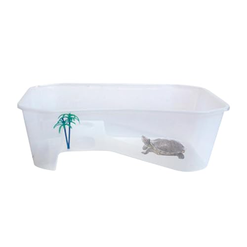 Shurzzesj Schildkröten-Aquarium, Reptilienkäfig, Schildkröten-Aquarium, Wasserschildkröten-Tank mit Deckel und Sonnenbereich, kleines Schildkrötenbecken für Babys, Jugendliche Shurzzesj Schildkröten-Aquarium, Reptilienkäfig, Schildkröten-Aquarium, Wasserschildkröten-Tank mit Deckel und Sonnenbereich, kleines Schildkrötenbecken für Babys, Jugendliche von Shurzzesj