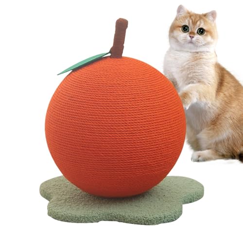 Shurzzesj Sisalball-Katzenkratzer, Katzenkratzball, Orangefarbenes Indoor-Katzenspielzeug, Katzenballspielzeug, Katzenschleifkrallenball, Sisal-Kratzball, reduziert Langeweile Shurzzesj Sisalball-Katzenkratzer, Katzenkratzball, Orangefarbenes Indoor-Katzenspielzeug, Katzenballspielzeug, Katzenschleifkrallenball, Sisal-Kratzball, reduziert Langeweile von Shurzzesj