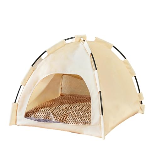 Tipi Zelt Für Haustiere Hundezelt Faltbares Katzenzelt Haustierzelte Häuser Hundehütte Gemütliche Hundehöhle & Katzenhöhle Waschbar Haustierbett, Haustier Hundebett Katzenbett 42x42x38 cm von Shurzzesj