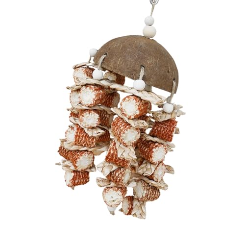 Vogel-Maiskolben-Kauspielzeug, Kokosnussschalen-Vogelspielzeug,Natürliches Maiskolben-Vogelkäfigspielzeug aus Kokosnussschale - Maiskolben-Kauspielzeug, Vogel-Kokosnussschalenspielzeug, Papageienspiel Vogel-Maiskolben-Kauspielzeug, Kokosnussschalen-Vogelspielzeug,Natürliches Maiskolben-Vogelkäfigspielzeug aus Kokosnussschale - Maiskolben-Kauspielzeug, Vogel-Kokosnussschalenspielzeug, Papageienspiel von Shurzzesj