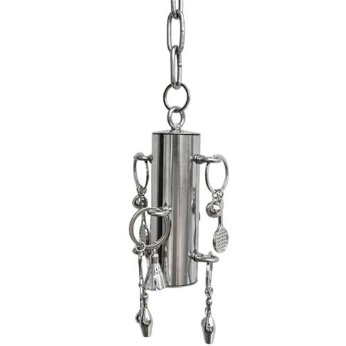 Vogelkäfigspielzeug, Papageienspielzeug Hängeglocke | Parrot Supplies Edelstahlspielzeug mit Glocke - Vogelkäfig-Hängebissspielzeug, robustes Vogelkäfigspielzeug für Sittiche, Wellensittiche, Nymphens Vogelkäfigspielzeug, Papageienspielzeug Hängeglocke | Parrot Supplies Edelstahlspielzeug mit Glocke - Vogelkäfig-Hängebissspielzeug, robustes Vogelkäfigspielzeug für Sittiche, Wellensittiche, Nymphens von Shurzzesj